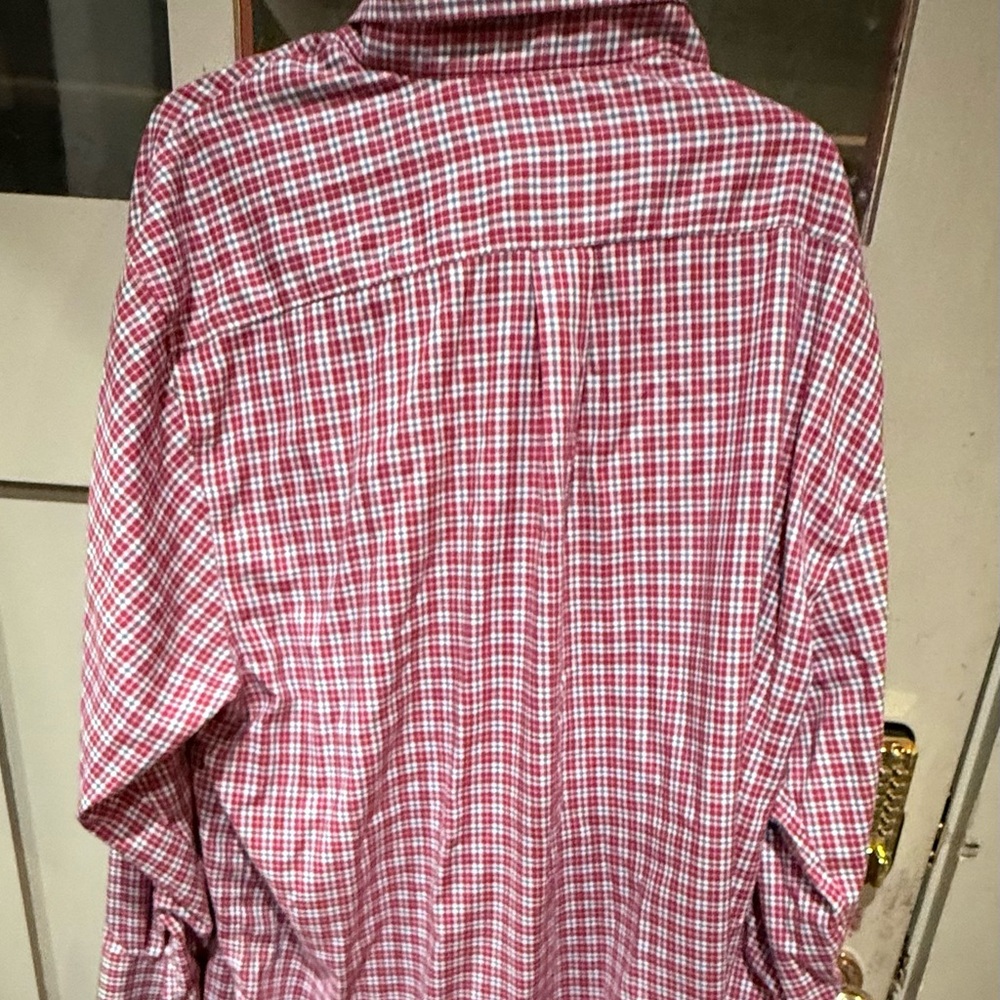 Daniel Cremieux Red and White Plaid Shirt